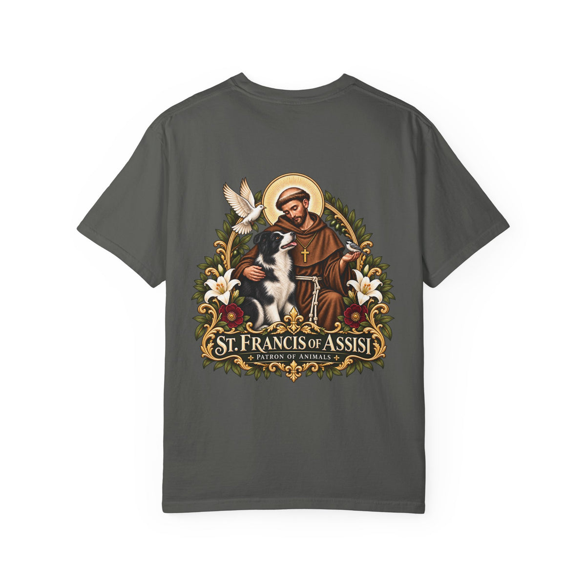 St. Francis of Assisi — Border Collie Tee