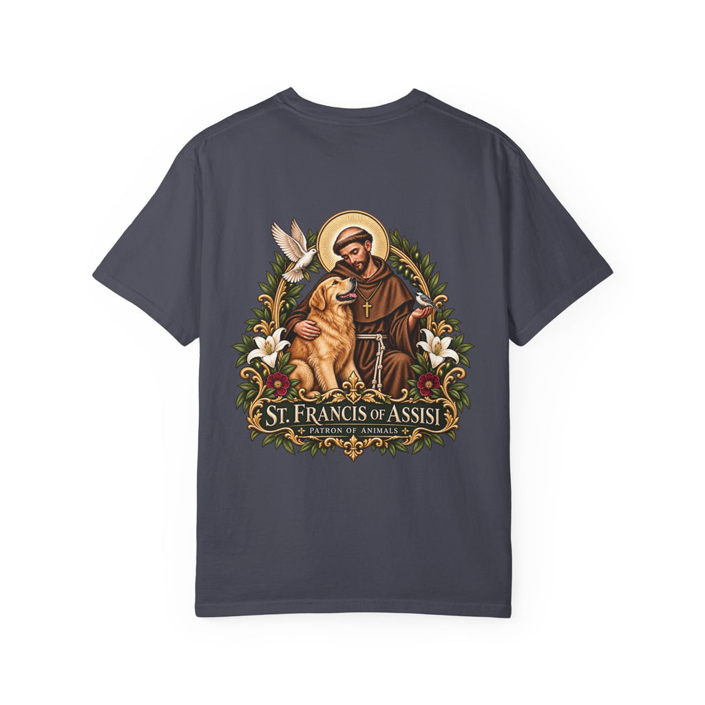 St. Francis of Assisi — Golden Retriever Tee
