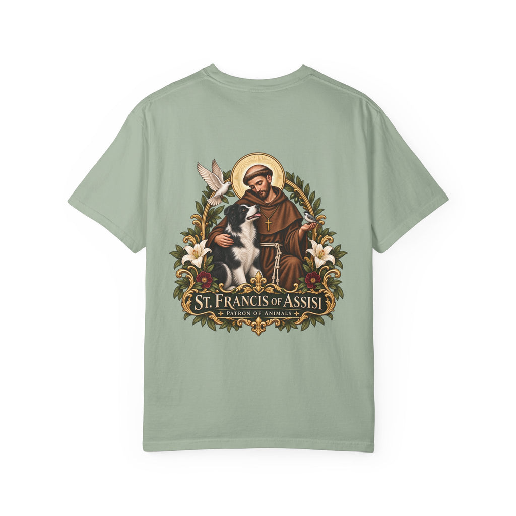 St. Francis of Assisi — Border Collie Tee