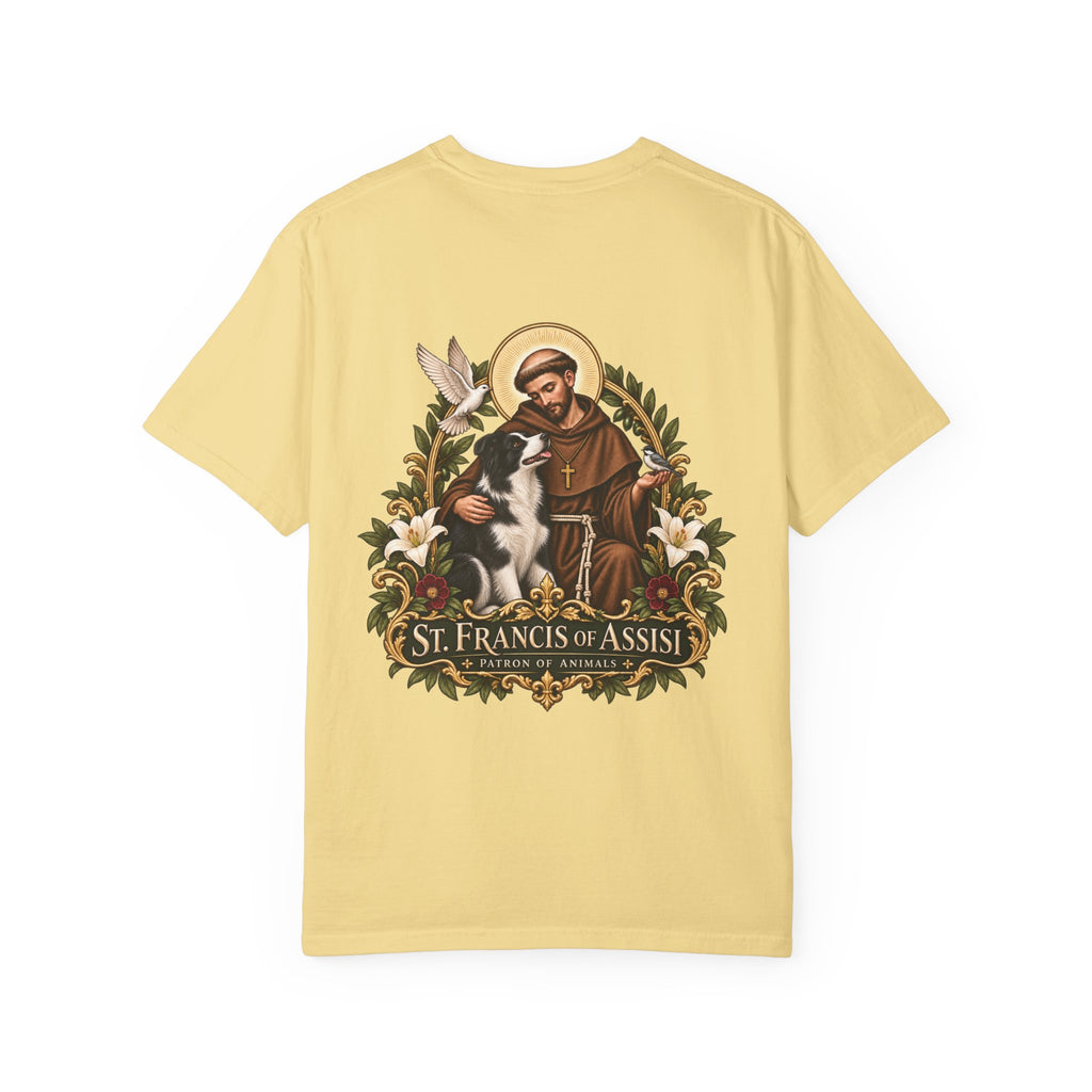 St. Francis of Assisi — Border Collie Tee