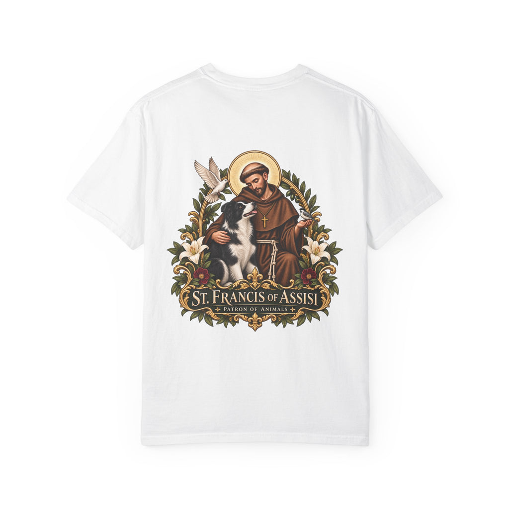 St. Francis of Assisi — Border Collie Tee
