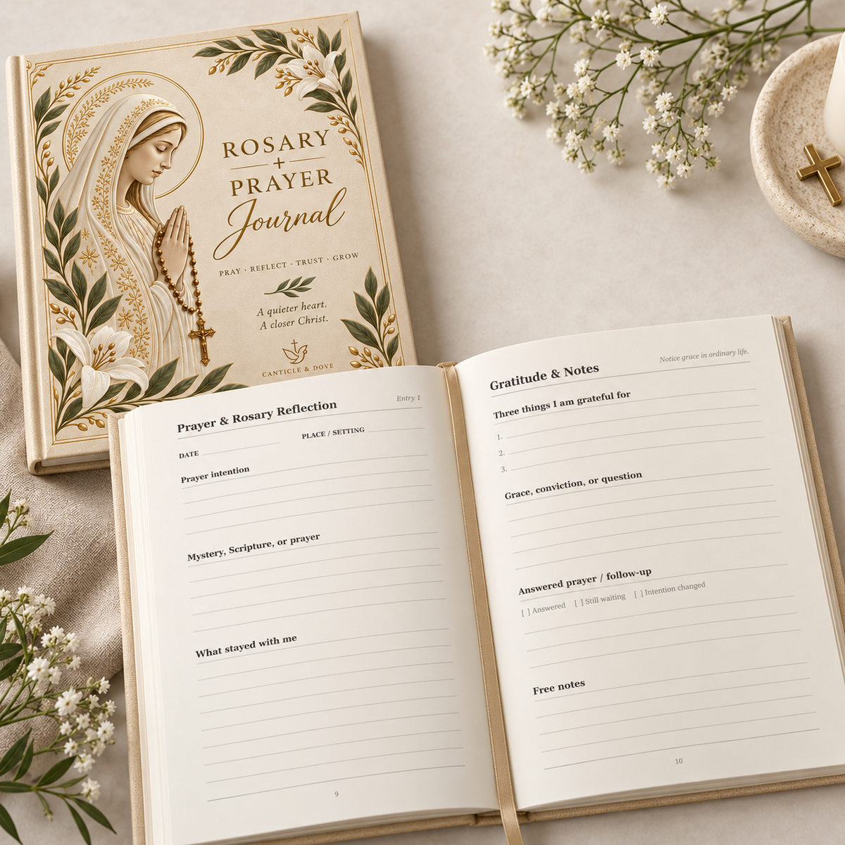 Ora Rosary & Prayer Journal — Hardcover