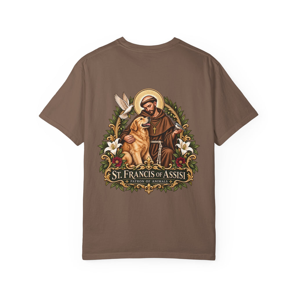 St. Francis of Assisi — Golden Retriever Tee
