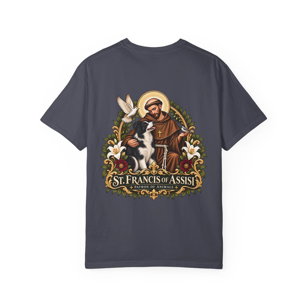 St. Francis of Assisi — Border Collie Tee