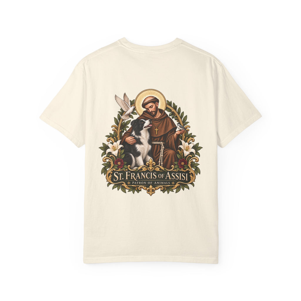 St. Francis of Assisi — Border Collie Tee