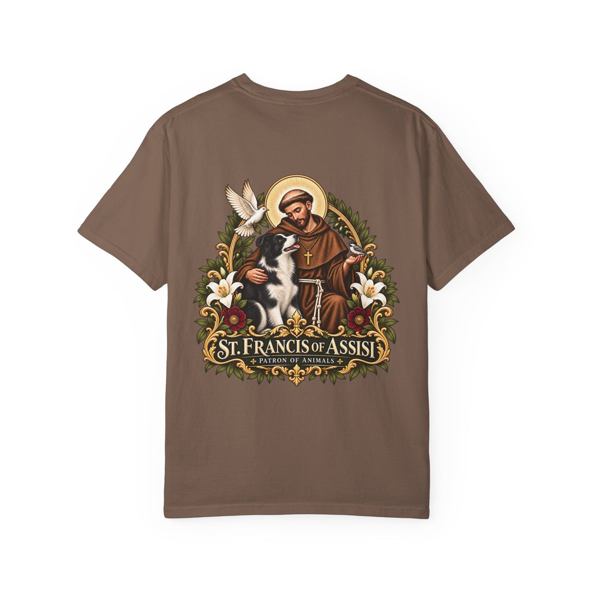 St. Francis of Assisi — Border Collie Tee