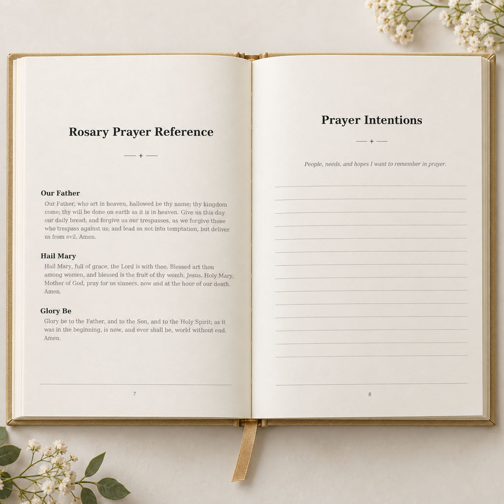 Ora Rosary & Prayer Journal — Hardcover
